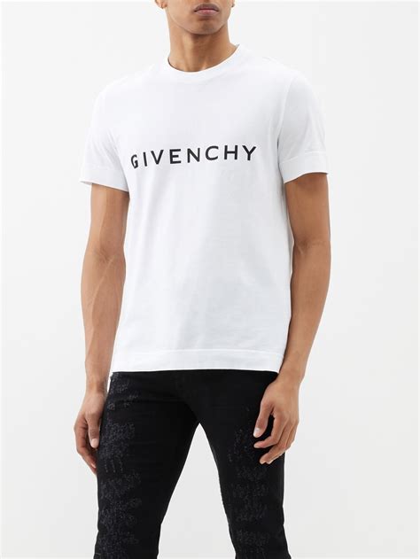 givenchy printed cotton-jersey t-shirt